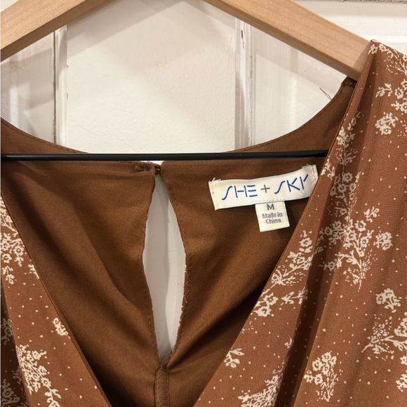 She & Sky Floral Mini Dress - Picture 4 of 6